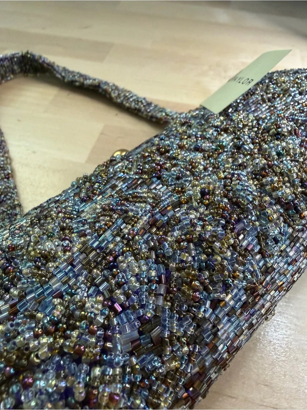 NWT Vintage Lord & Taylor Beaded Clutch Evening Bag